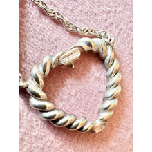 Load image into Gallery viewer, TIFFANY &amp; CO. Sterling Silver Heart Rope Necklace
