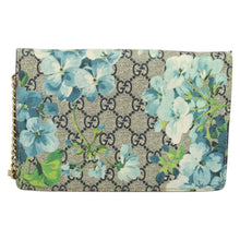 Load image into Gallery viewer, Gucci Supreme Monogram Blooms Chain Wallet
