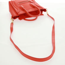Load image into Gallery viewer, CELINE Drummed Calfskin Nano Luggage Vermillion
