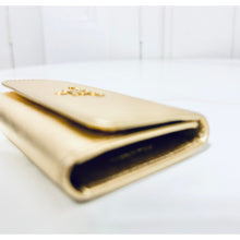 Load image into Gallery viewer, Prada Bundle: Metallic Gold Saffiano Wallet on Chain and Key Case
