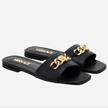 Load image into Gallery viewer, BRAND NEW VERSACE Icon Chain Pink Sandal
