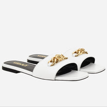 Load image into Gallery viewer, BRAND NEW VERSACE Icon Chain Pink Sandal

