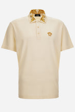 Load image into Gallery viewer, BRAND NEW VERSACE Polo Black Printleafy Collar-Medusa Embroidery
