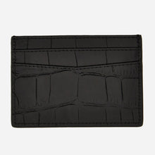 Load image into Gallery viewer, BRAND NEW VERSACE Medusa Croc Embossed Card Case Black
