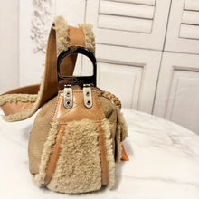 Load image into Gallery viewer, CHRISTIAN DIOR Shearling Flight Shoulder Bag
