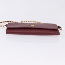Load image into Gallery viewer, Prada Saffiano Wallet on Chain Cerise
