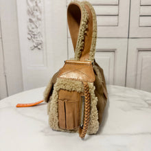 Load image into Gallery viewer, CHRISTIAN DIOR Shearling Flight Shoulder Bag
