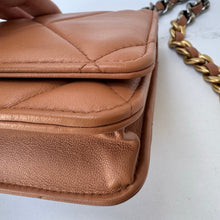 Load image into Gallery viewer, CHANEL Chanel 19 Wallet On Chain WOC Caramel
