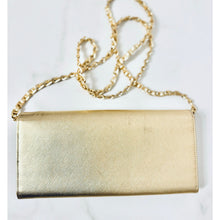 Load image into Gallery viewer, Prada Bundle: Metallic Gold Saffiano Wallet on Chain and Key Case
