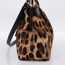 Load image into Gallery viewer, Salvatore Ferragamo Calf Hair Leopard Print Top Handle Bag
