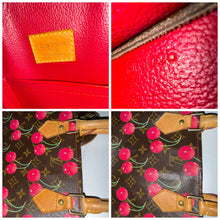 Load image into Gallery viewer, 🍒Louis Vuitton X Takashi Murakami Cerises Bundle:  Cherries Sac Plat and Round Coin Purse🍒
