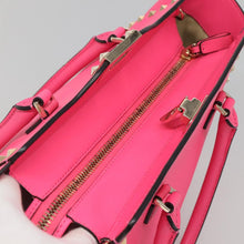 Load image into Gallery viewer, Valentino Garavani Vitello Rockstud Double Handle Tote Pink
