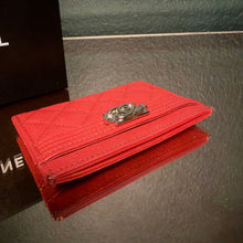 Load image into Gallery viewer, Chanel Caviar Quilted Boy Card Holder
