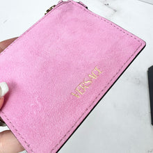 Load image into Gallery viewer, Brand New Versace Pink Suede Medusa Key Pouch
