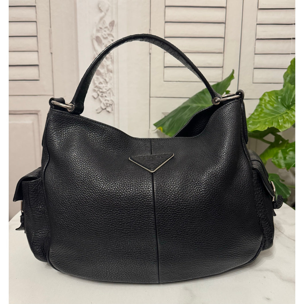 Prada Vitello Daino Hobo Bag