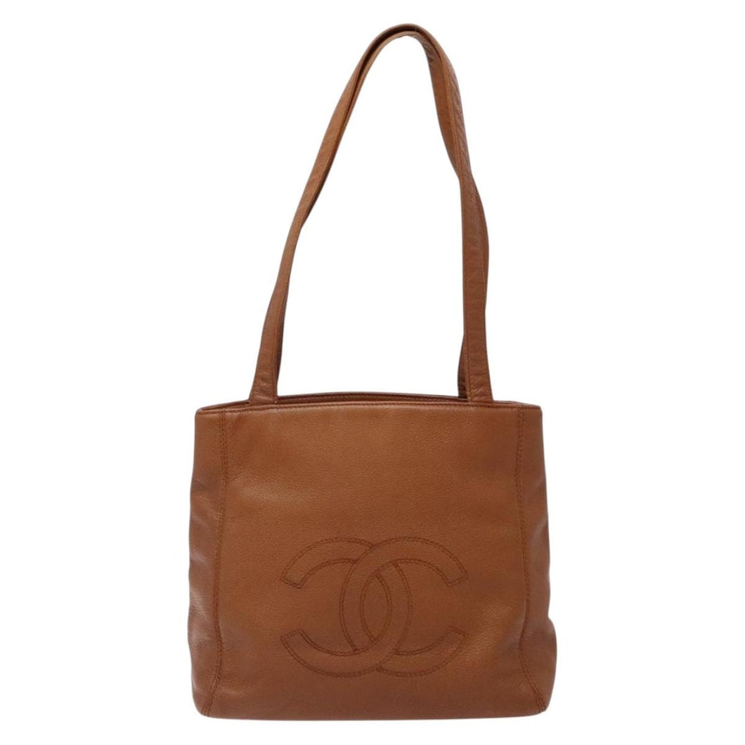 Chanel Caviar CC Tote Caramel