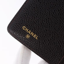 Load image into Gallery viewer, Chanel Chocolate Brown Caviar Leather Medium Ring Agenda
