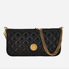 Load image into Gallery viewer, BRAND NEW VERSACE Quilted Calfskin Medusa Zip Top Crossbody - Black
