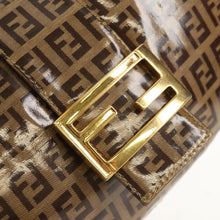Load image into Gallery viewer, Fendi Vinyl Zucchino Croissant Hobo
