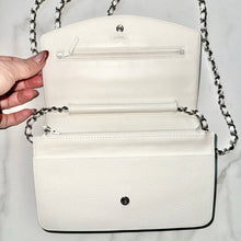Load image into Gallery viewer, CHANEL Caviar Timeless CC Wallet on Chain WOC White
