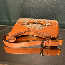 Load image into Gallery viewer, Gucci GG Canvas Heritage Web Horsebit Hobo
