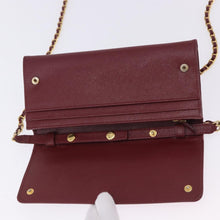 Load image into Gallery viewer, Prada Saffiano Wallet on Chain Cerise
