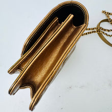 Load image into Gallery viewer, CHANEL Calfskin Caviar Quilted Mini Chain Handle Flap Gold
