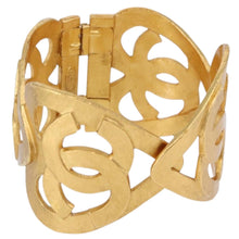 Load image into Gallery viewer, CHANEL CC Heart Cuff Bangle Bracelet
