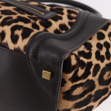 Load image into Gallery viewer, CELINE Leopard Pony Hair Mini Luggage Tote
