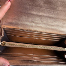 Load image into Gallery viewer, Fendi Metallic Rose Gold FF Embossed Calfskin Wallet
