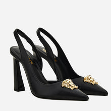 Load image into Gallery viewer, BRAND NEW VERSACE La Medusa Sling Back Heel In Calf Leather
