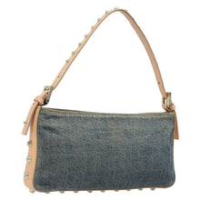 Load image into Gallery viewer, FENDI Studded Denim Baguette
