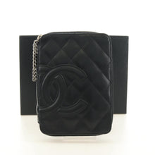 Load image into Gallery viewer, Chanel Calfskin Quilted Cambon Zip Around Cosmetic Pouch
