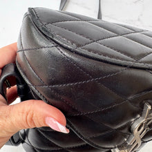 Load image into Gallery viewer, Saint Laurent Lambskin Quilted Monogram June Box Bag Black
