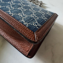Load image into Gallery viewer, Gucci Denim GG Monogram Mini Dionysus Shoulder Bag
