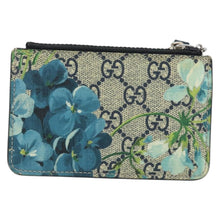 Load image into Gallery viewer, Gucci Supreme Monogram Blooms Key Ring Coin Case
