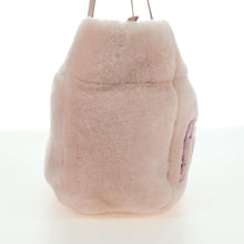 Load image into Gallery viewer, Miu Miu Pink Shearling Sequin Logo Tote with Pouch
