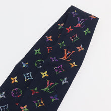 Load image into Gallery viewer, Louis Vuitton Silk Garden Monogram BB Bandeau Twilly Scarf Navy
