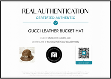 Load image into Gallery viewer, PRELOVED GUCCI Leather Bucket Hat Large
