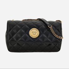 Load image into Gallery viewer, BRAND NEW VERSACE Quilted Calfskin Medusa Small Flap Bag - Black
