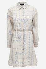 Load image into Gallery viewer, BRAND NEW VERSACE Dress In Twill Poly Medusa Chain Allover Print
