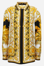 Load image into Gallery viewer, BRAND NEW VERSACE Formal Shirt In Silk Twill Barocco Palm Print
