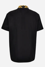 Load image into Gallery viewer, BRAND NEW VERSACE Polo Black Printleafy Collar-Medusa Embroidery
