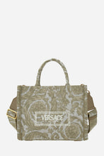 Load image into Gallery viewer, BRAND NEW VERSACE Athena Small Tote in Jacquard Beige
