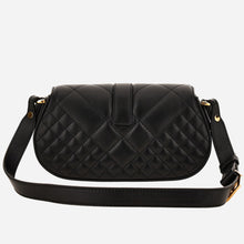 Load image into Gallery viewer, BRAND NEW VERSACE Greca Quilted Lambskin Crystal Shoulder Bag Black
