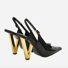 Load image into Gallery viewer, BRAND NEW Versace V2025 Sling Back Heel Patent
