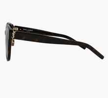 Load image into Gallery viewer, BRAND NEW Saint Laurent YSL 57mm Round Havana / Grey
